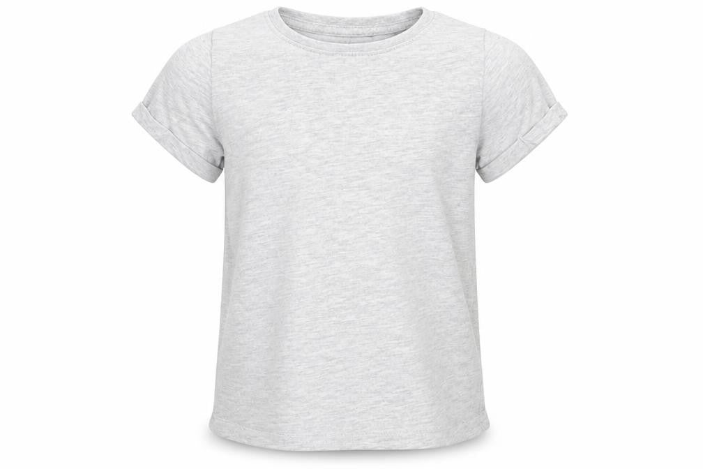 NEXT Girls Grey  Cotton Basic T-Shirt Size 4 Years Round Neck
