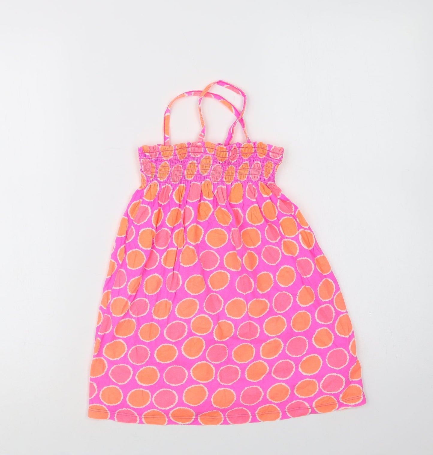 Gap Girls Pink Geometric Cotton A-Line  Size 3 Years  Square Neck