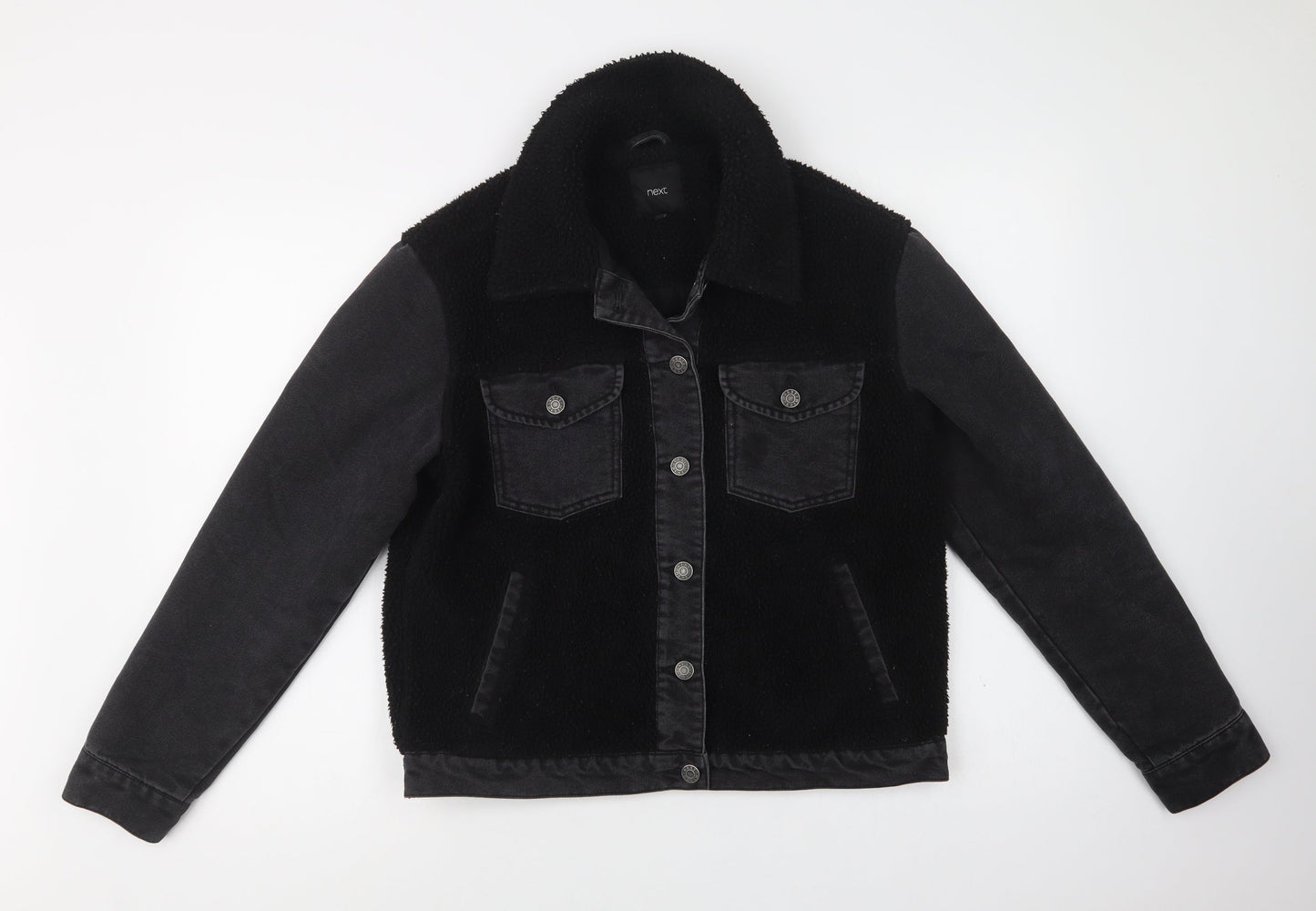 NEXT Womens Black   Jacket  Size 10  Button