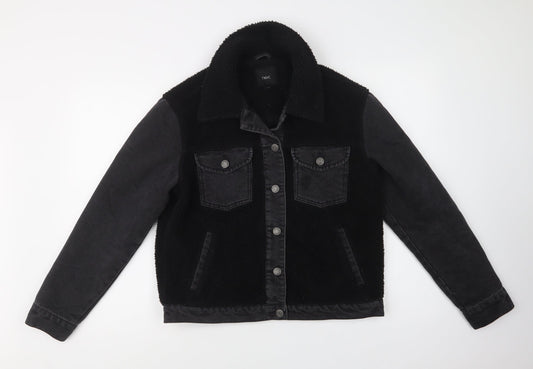 NEXT Womens Black   Jacket  Size 10  Button
