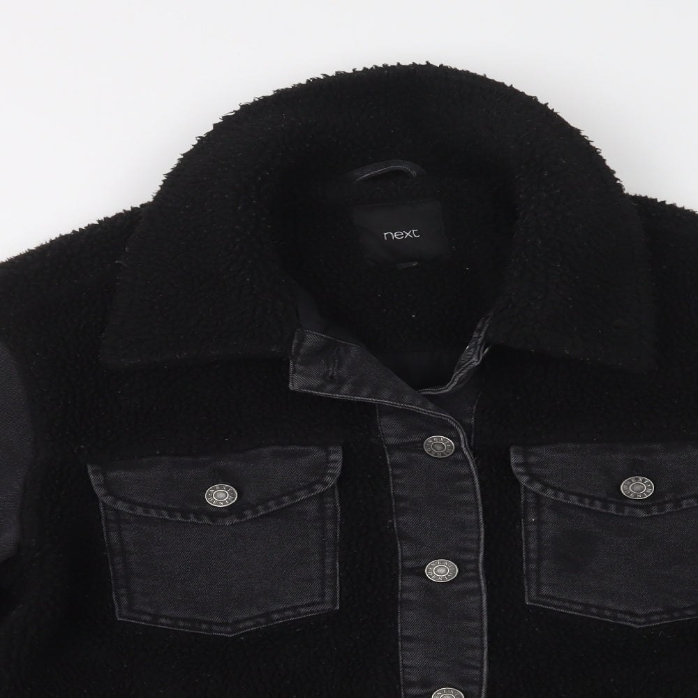 NEXT Womens Black   Jacket  Size 10  Button