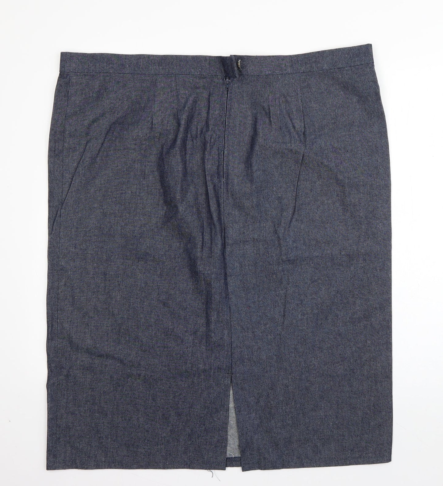 Preworn Womens Blue  Polyester Straight & Pencil Set Size 42 in   Zip