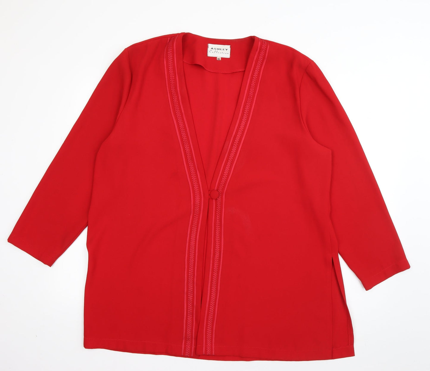 Ashley Collection Womens Red   Jacket Blazer Size XL  Button