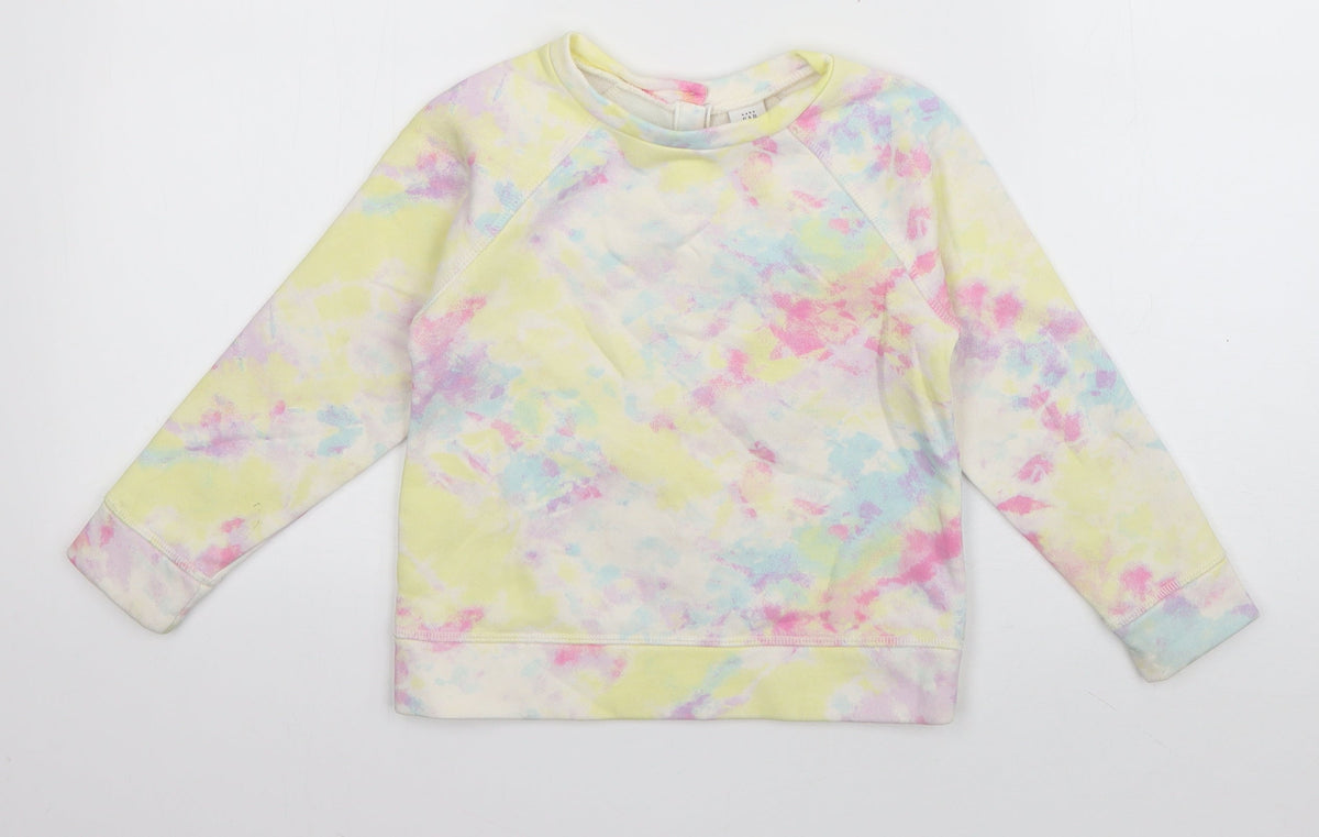 Gap Girls Multicoloured  Cotton Pullover Sweatshirt Size 5 Years  Pullover - Tie Dye