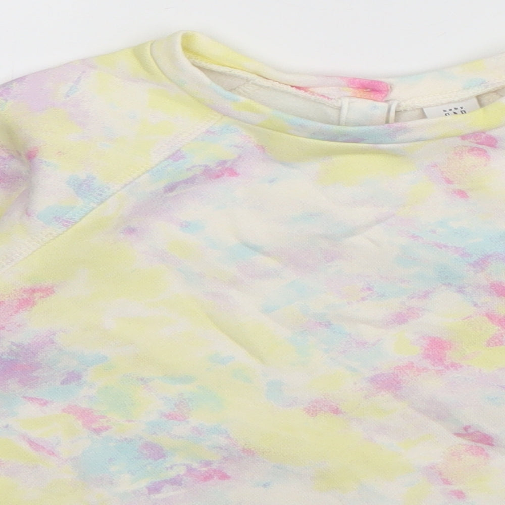Gap Girls Multicoloured  Cotton Pullover Sweatshirt Size 5 Years  Pullover - Tie Dye