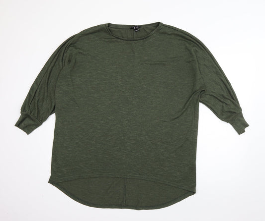 New Look Womens Green  Viscose Pullover Sweatshirt Size L  Pullover