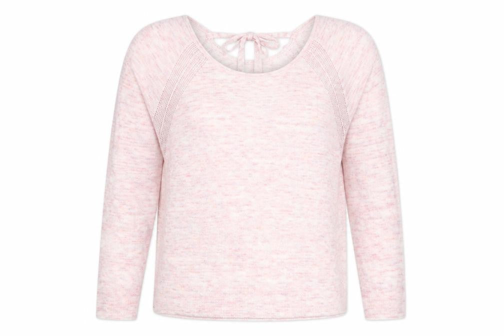 Marks & Spencer Womens Pink Scoop Neck  Acrylic Pullover Jumper Size 12