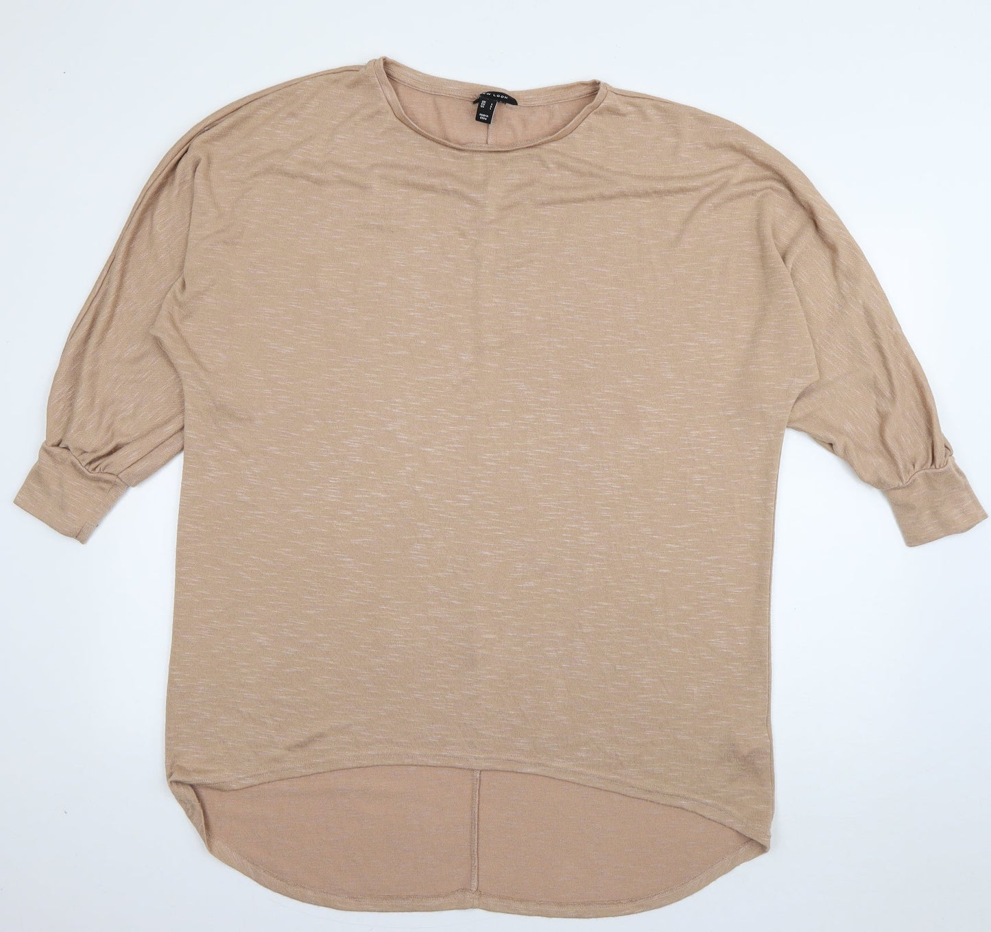 New Look Womens Brown Round Neck  Viscose Pullover Jumper Size L