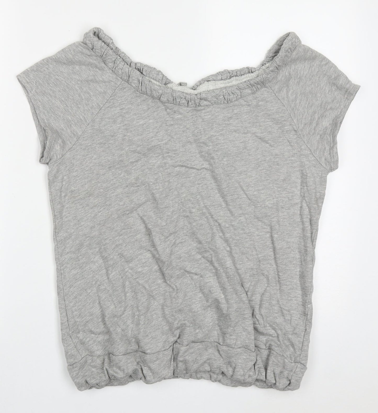 BHS Womens Grey  Cotton Pullover Sweatshirt Size 16  Pullover