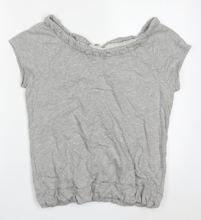 BHS Womens Grey  Cotton Pullover Sweatshirt Size 16  Pullover