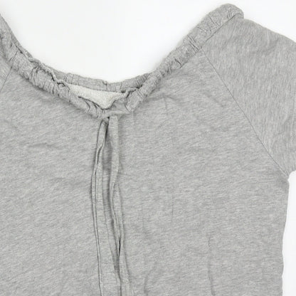 BHS Womens Grey  Cotton Pullover Sweatshirt Size 16  Pullover