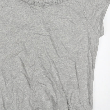 BHS Womens Grey  Cotton Pullover Sweatshirt Size 16  Pullover