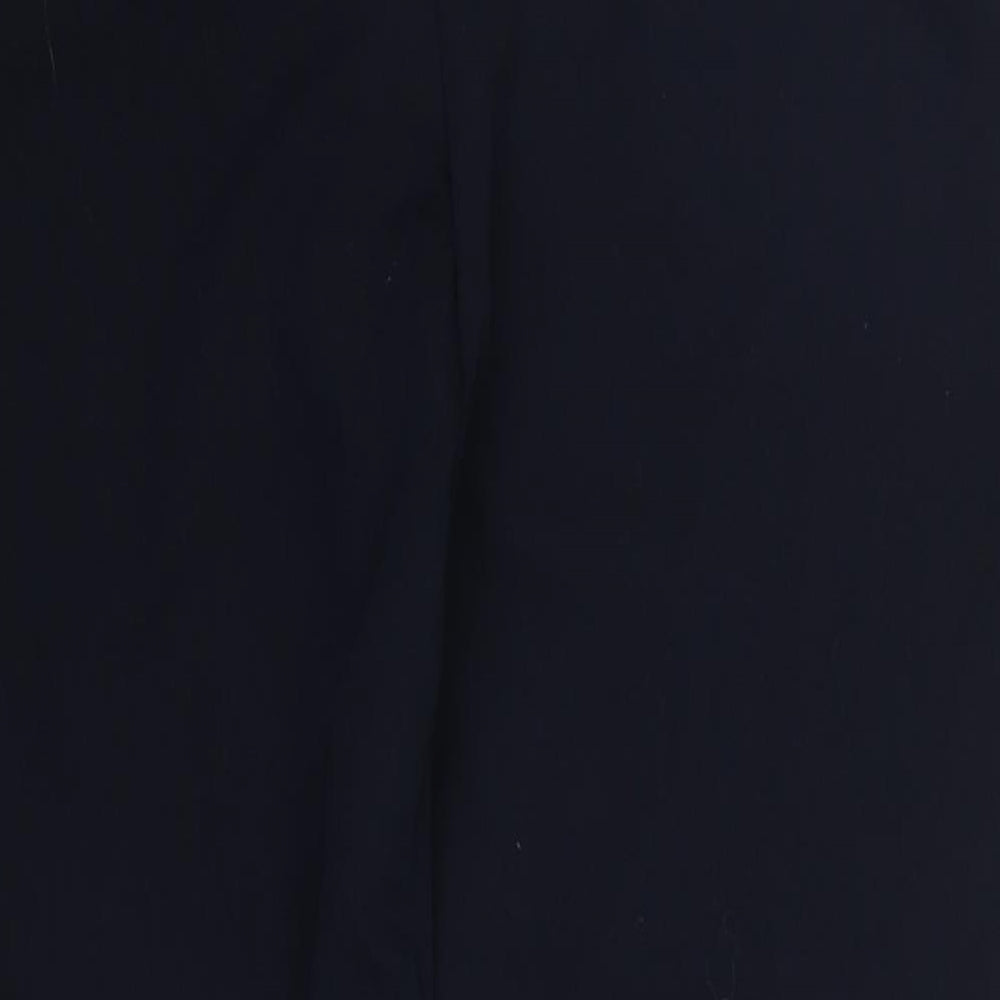 F&F Womens Blue  Polyester Trousers  Size 12 L27 in Regular Hook & Eye