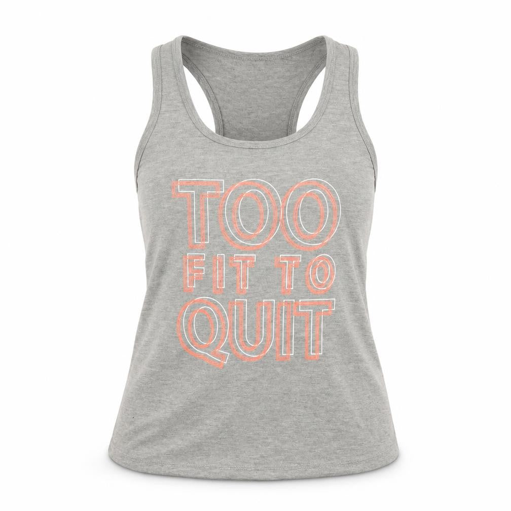 MPH Womens Grey  Polyester Basic Tank Size S Scoop Neck