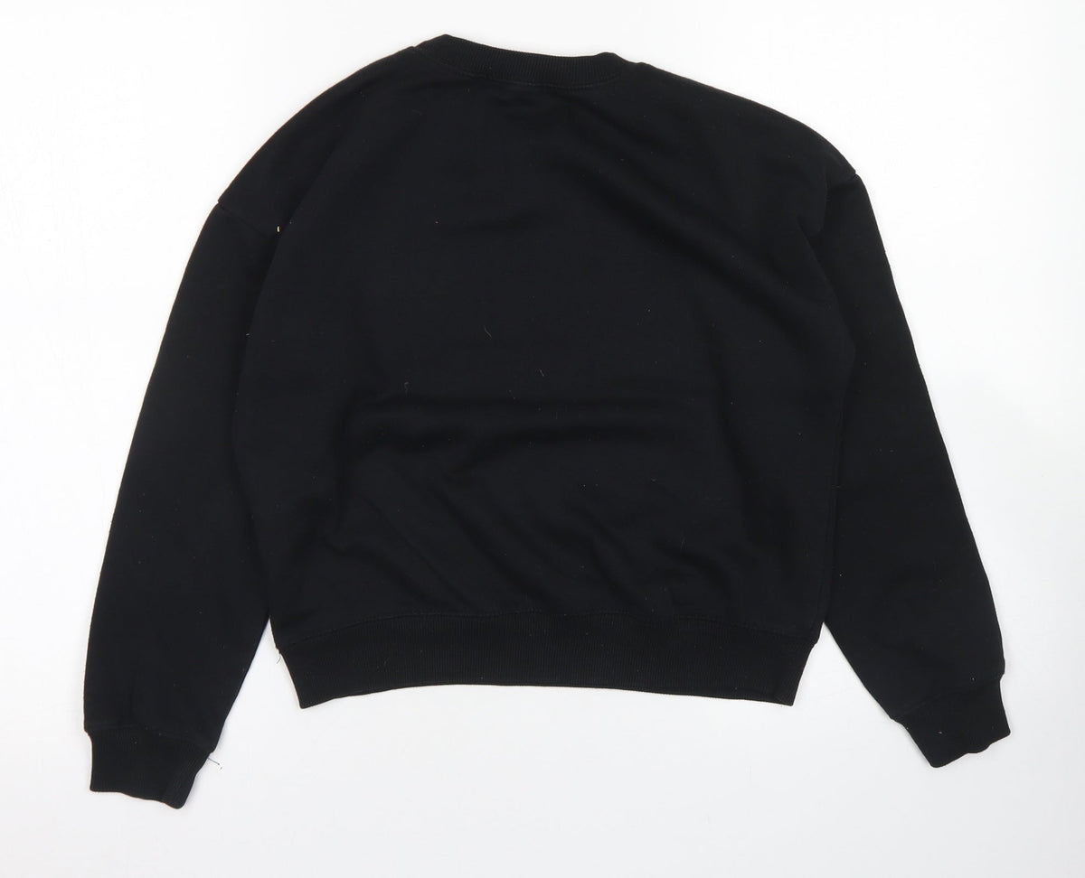 915 Generation Girls Black  Polyester Pullover Sweatshirt Size 12-13 Years