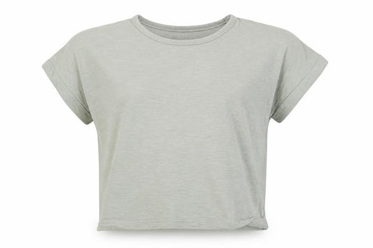 Tu Girls Green  Cotton Basic T-Shirt Size 5 Years Crew Neck