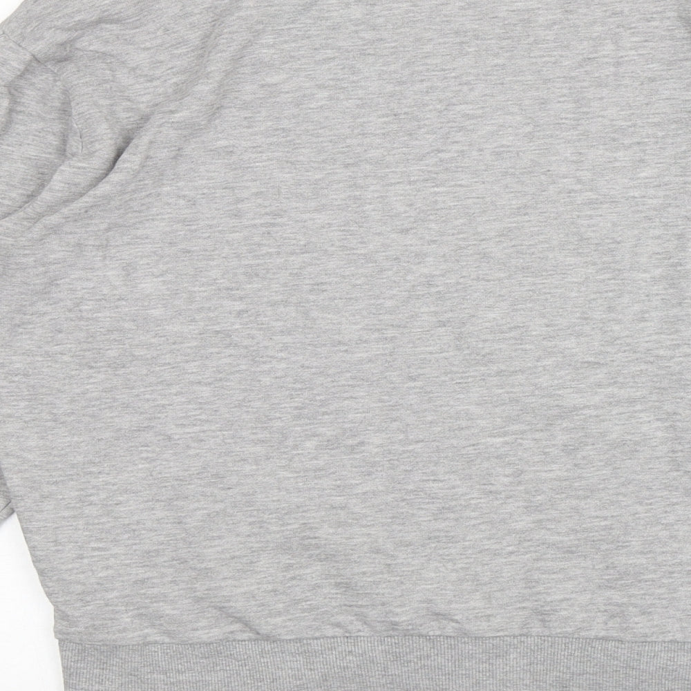 H&M Womens Grey  Cotton Pullover Sweatshirt Size M