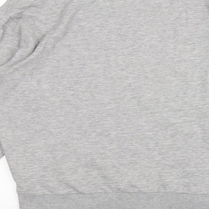 Preloved H&M Womens Grey  Cotton Pullover Sweatshirt Size M - Label