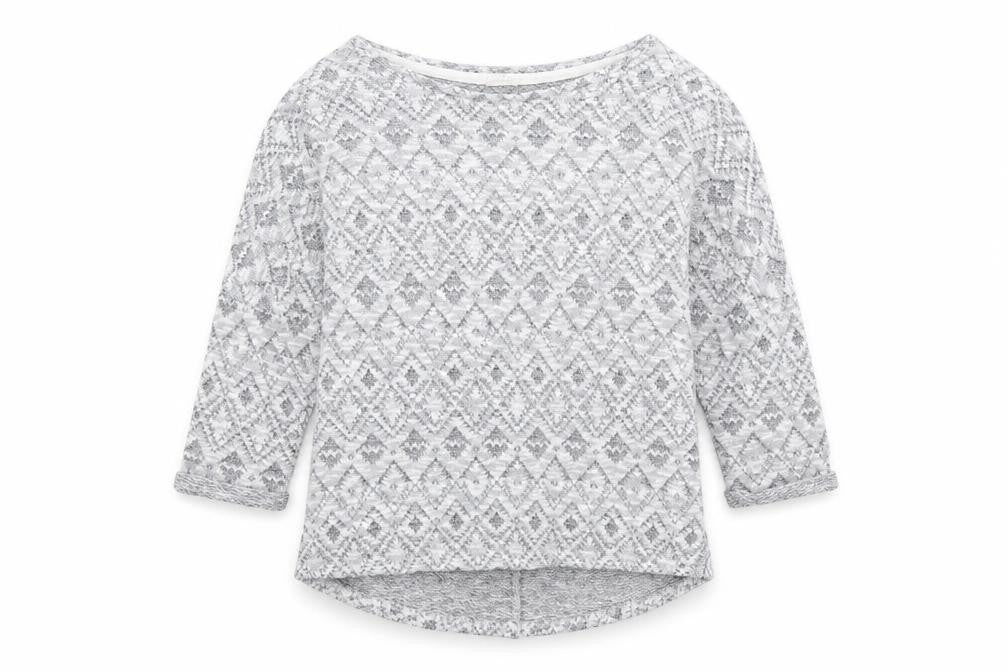 Papaya Womens Grey Round Neck Argyle/Diamond Polyester Pullover Jumper Size S