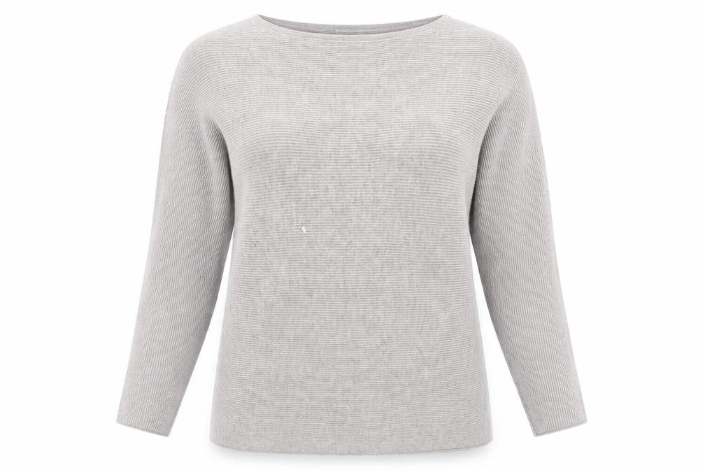 H&M Womens Grey Round Neck  Viscose Pullover Jumper Size XS