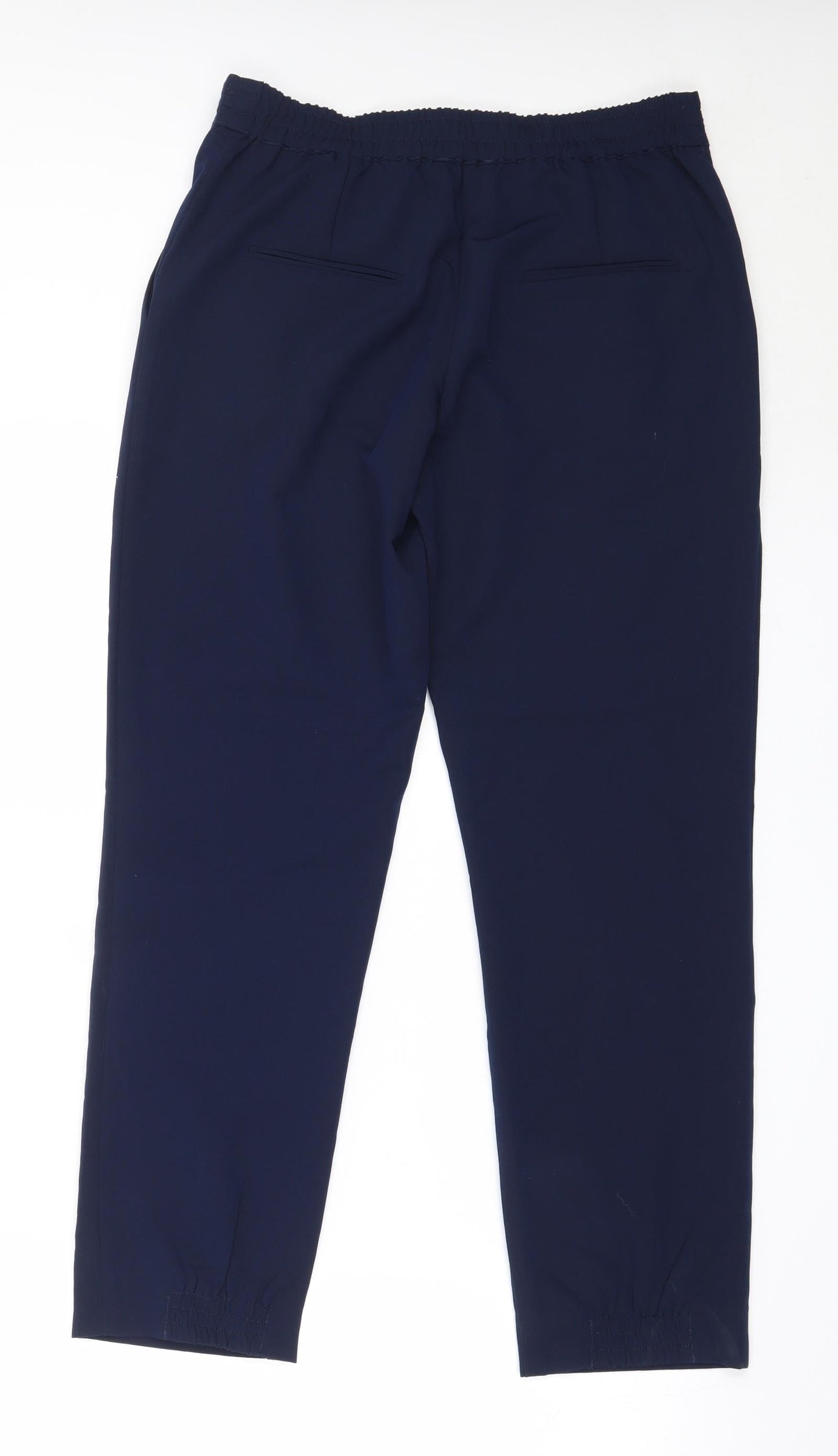 Oodji Womens Blue  Polyester Trousers  Size 40 L26.5 in Regular