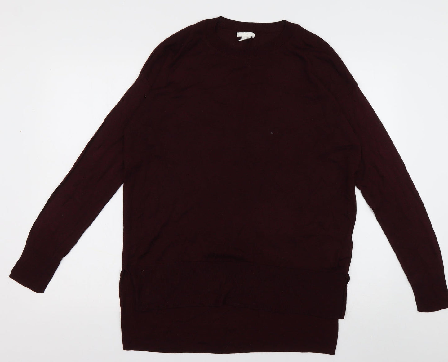 H&M Mens Red  Viscose Pullover Sweatshirt Size M