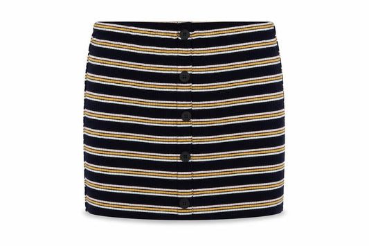 New Look Womens Blue Striped Polyester Tunic Tank Size 12 One Shoulder