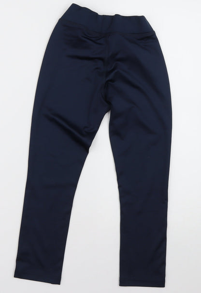 Next Girls Blue  Polyester Capri Trousers Size 9 Months  Regular