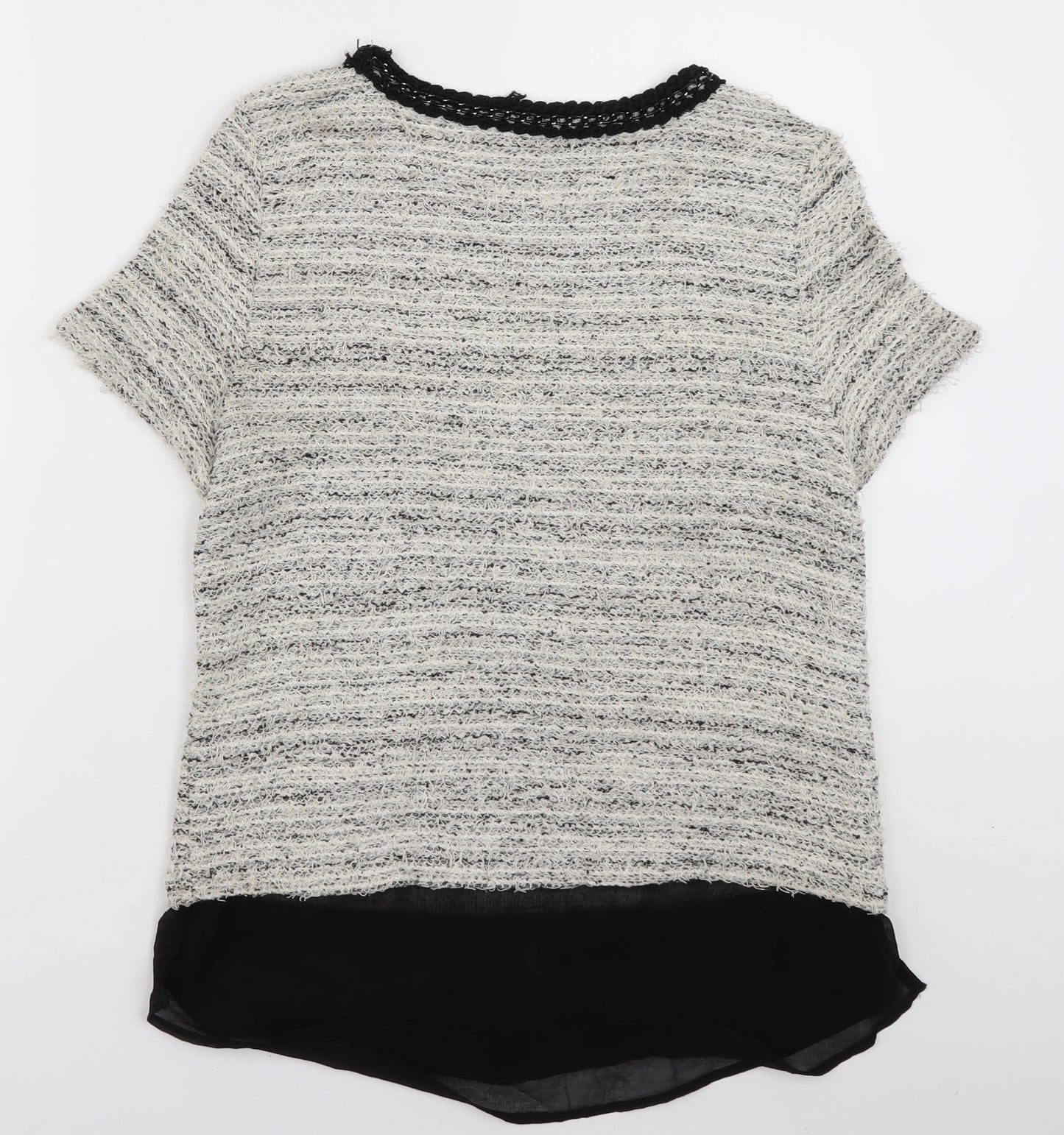 Zara Womens Beige  Cotton Pullover Sweatshirt Size S  Pullover