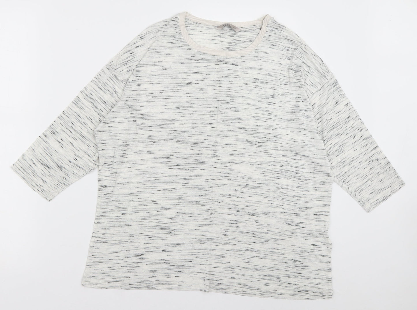 Marks and Spencer Womens Grey  Polyester Pullover Sweatshirt Size 14  Pullover