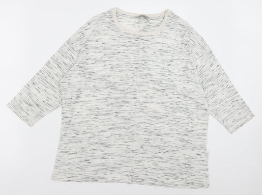 Marks and Spencer Womens Grey  Polyester Pullover Sweatshirt Size 14  Pullover