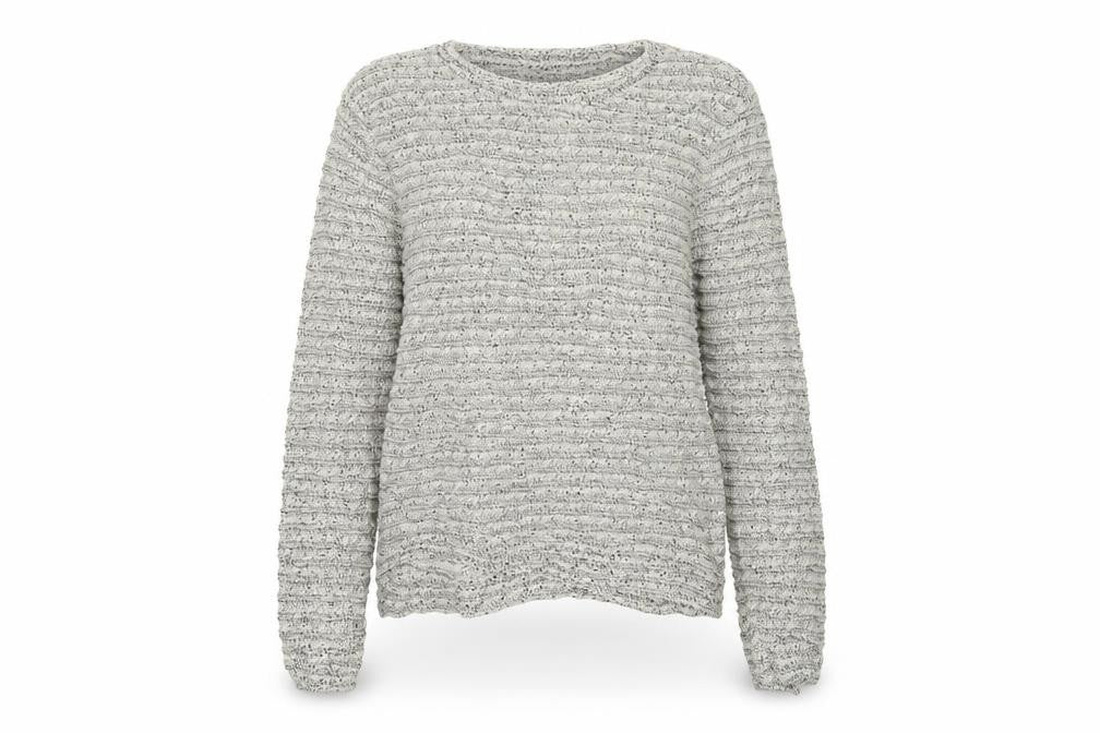 Topman Womens Ivory Boat Neck Striped Cotton Pullover Jumper Size M