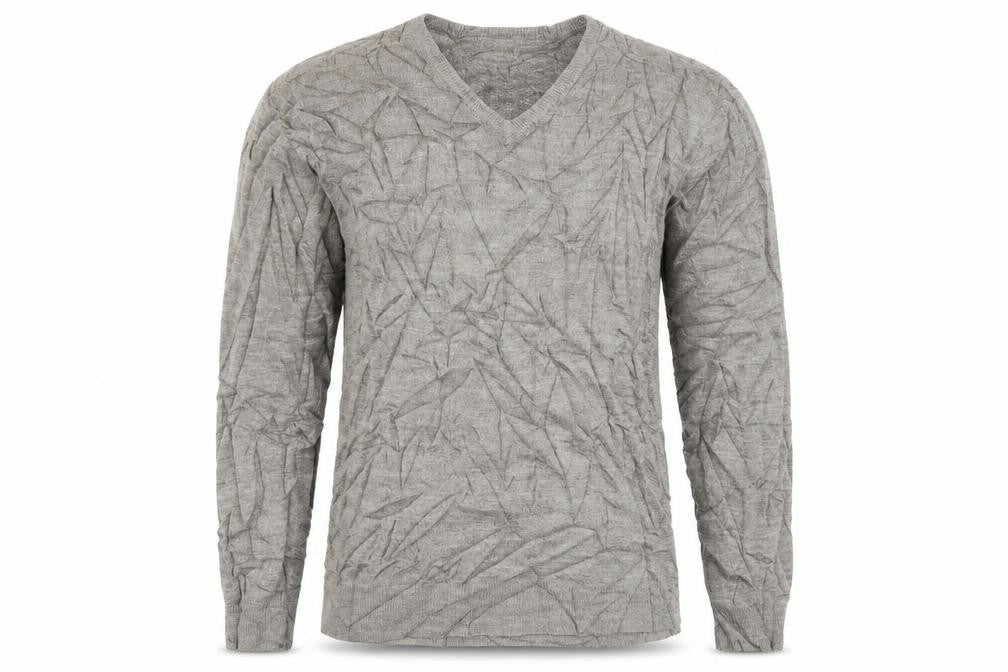 Marks & Spencer Mens Grey V-Neck  Acrylic Pullover Jumper Size M