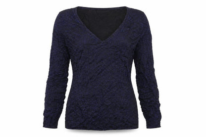 Damsel in a Dress Womens Blue V-Neck  Viscose Pullover Jumper Size M