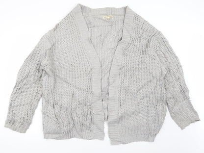 Millennium Womens Grey V-Neck  Acrylic Pullover Jumper One Size