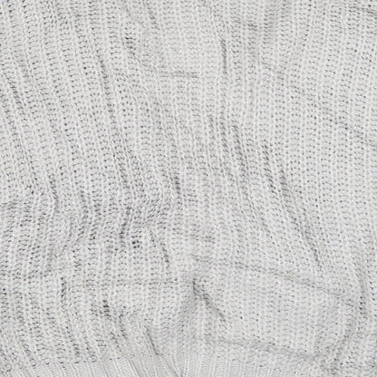 Millennium Womens Grey V-Neck  Acrylic Pullover Jumper One Size