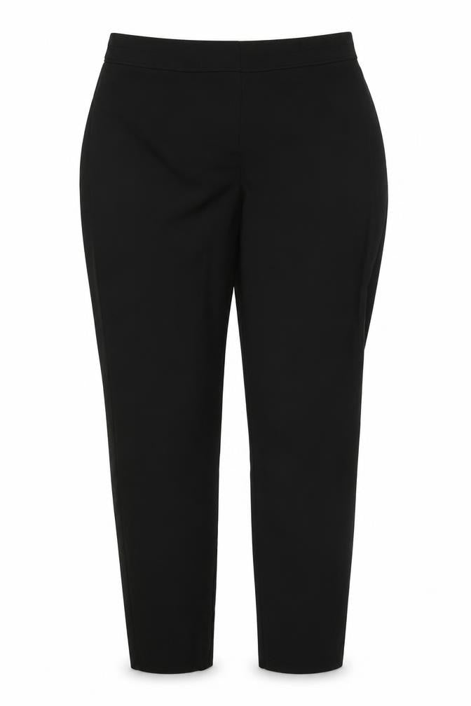 F&F Womens Black  Polyester Trousers  Size 12 L26 in Regular Hook & Eye