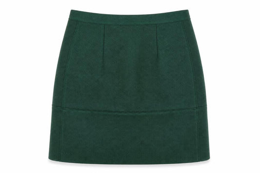 Sisley Womens Green  Polyester A-Line Skirt Size 10   Zip