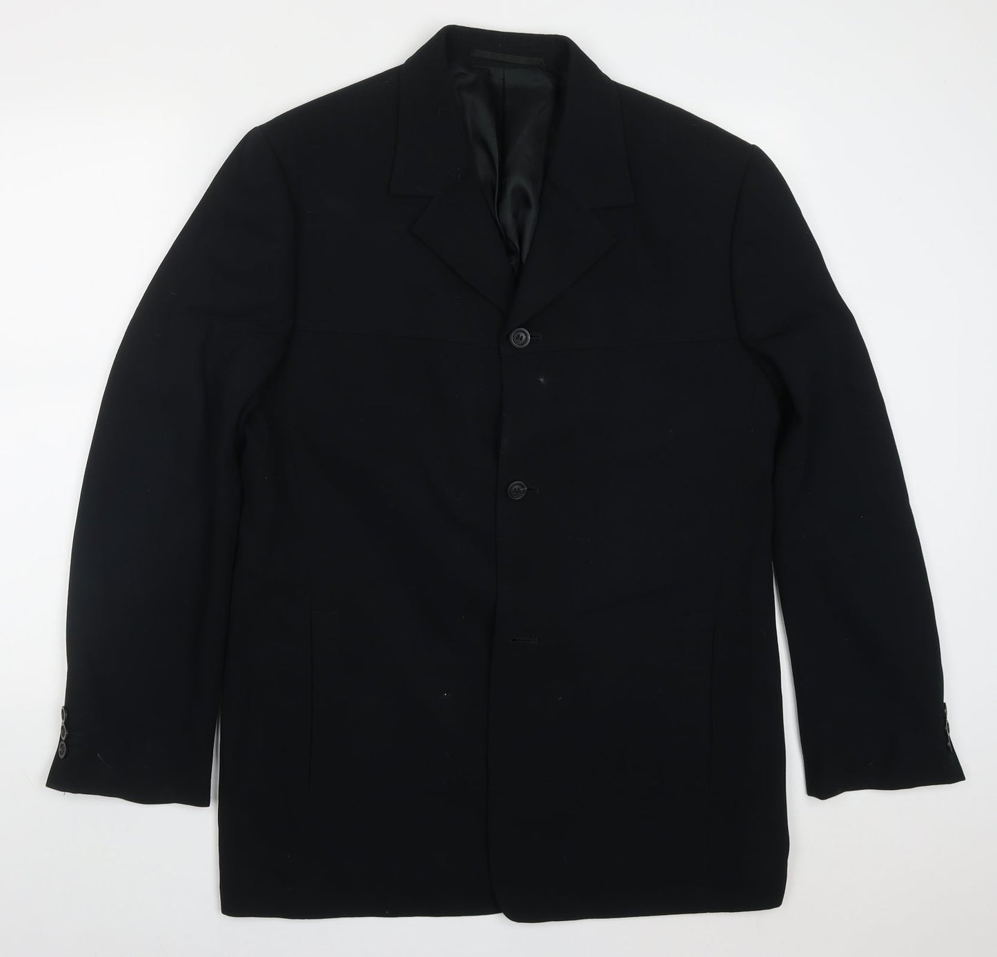 Mexx Mens Black  Polyester Jacket Suit Jacket Size 42