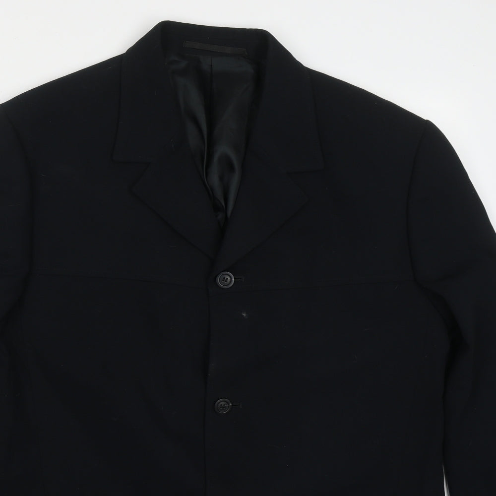 Mexx Mens Black  Polyester Jacket Suit Jacket Size 42