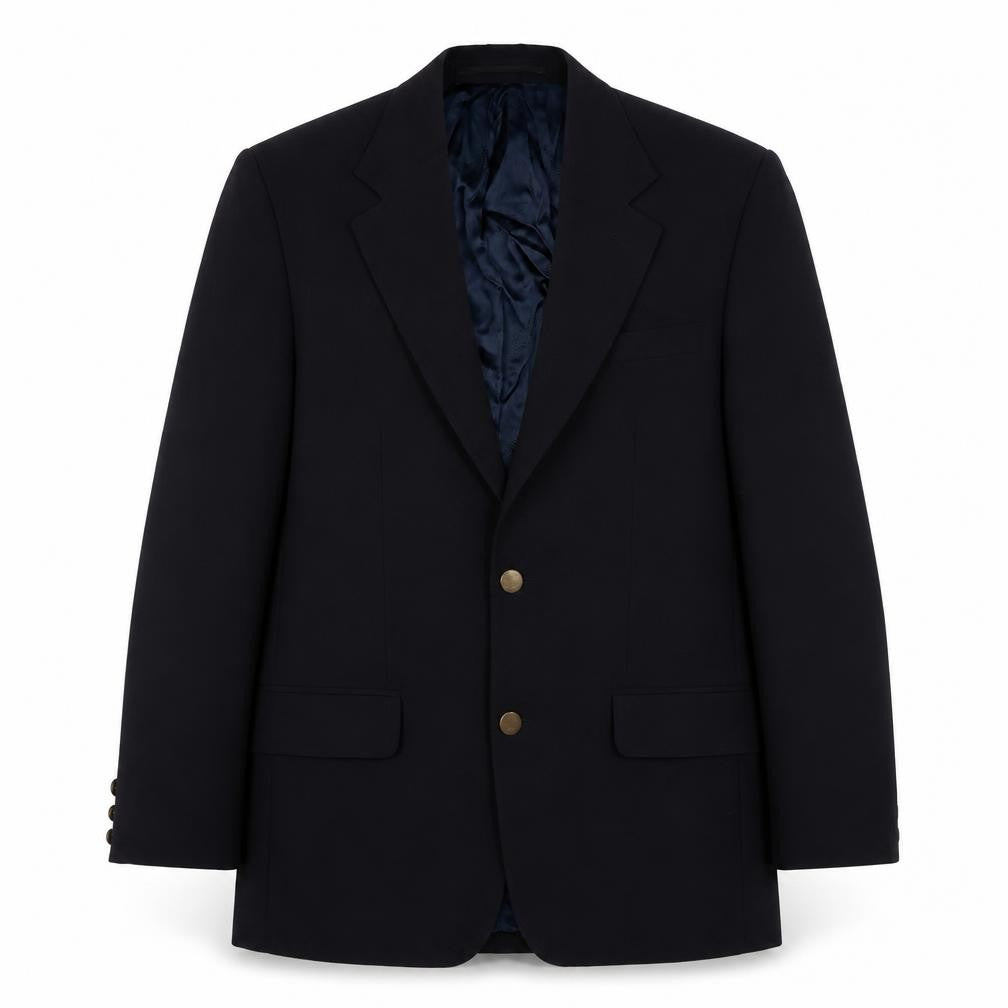 Simon Taylor Mens Blue  Polyester Jacket Suit Jacket Size 38