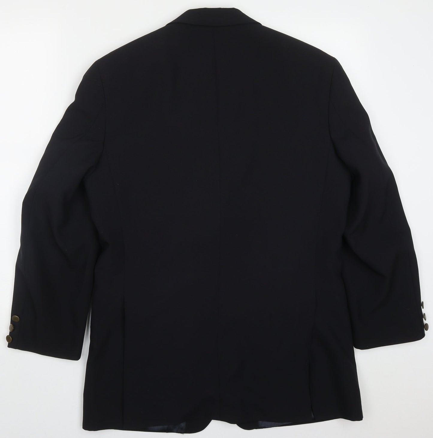 Simon Taylor Mens Blue  Polyester Jacket Suit Jacket Size 38