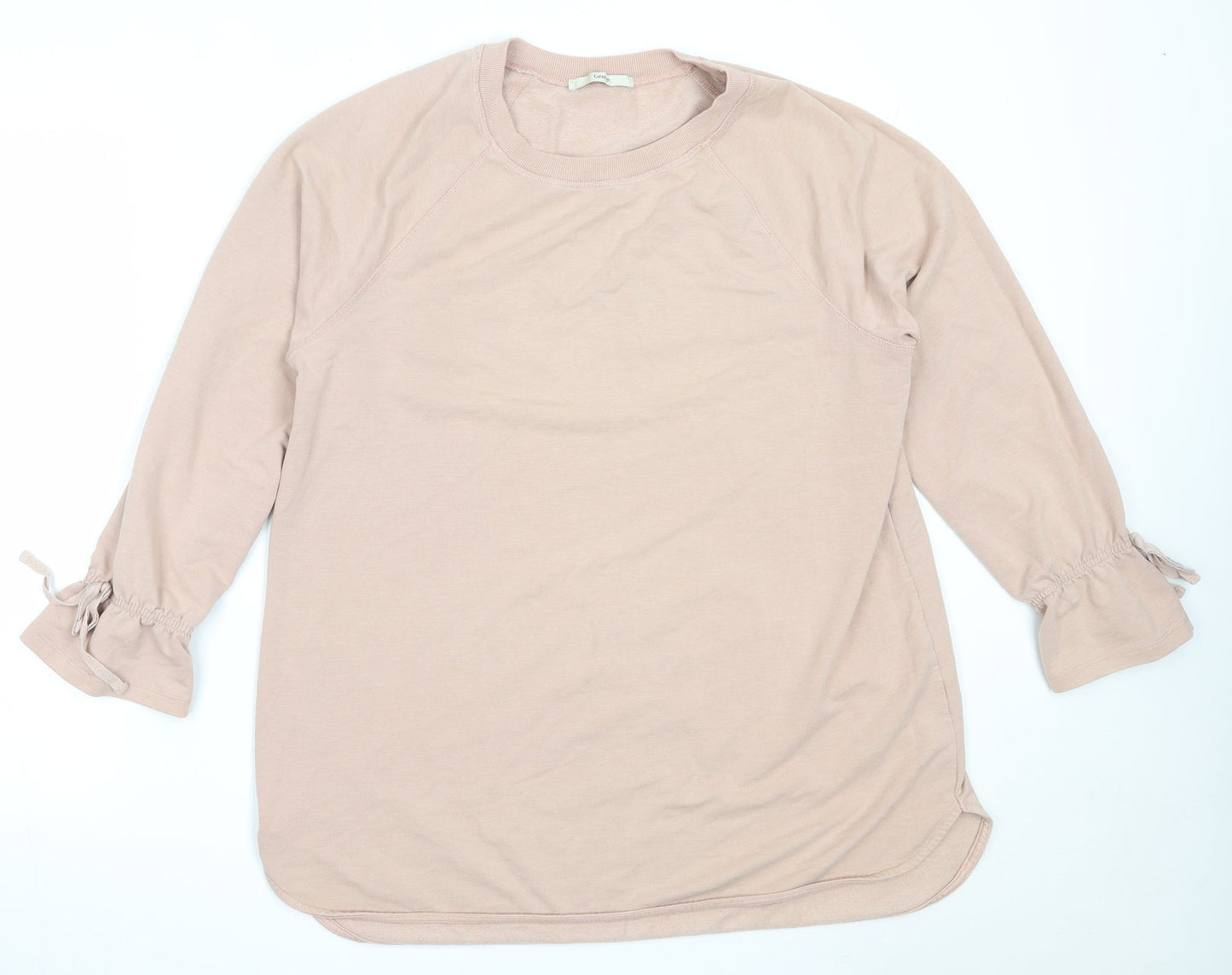 George Womens Pink  Cotton Pullover Sweatshirt Size 16