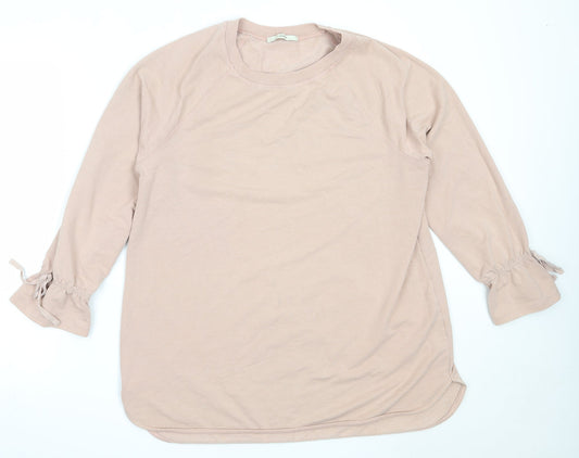 George Womens Pink  Cotton Pullover Sweatshirt Size 16