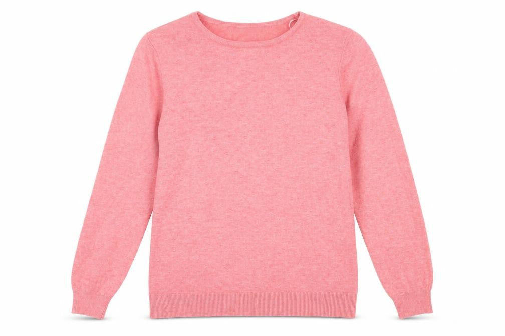 Papaya Womens Pink Round Neck  Viscose Pullover Jumper Size 12