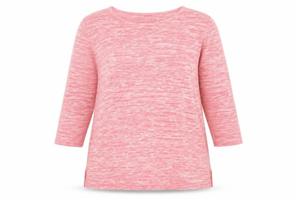 Marks & Spencer Womens Pink Round Neck  Viscose Pullover Jumper Size 12