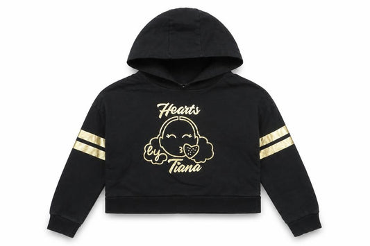 George Girls Black  Cotton Pullover Hoodie Size 7-8 Years   - tiana