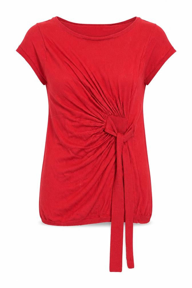 Phase Eight Womens Red Round Neck  Acrylic Pullover Jumper Size 8