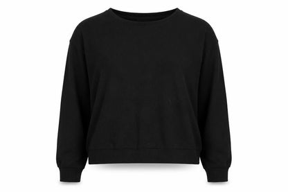 New Look Womens Black Round Neck  Polyester Pullover Jumper Size L