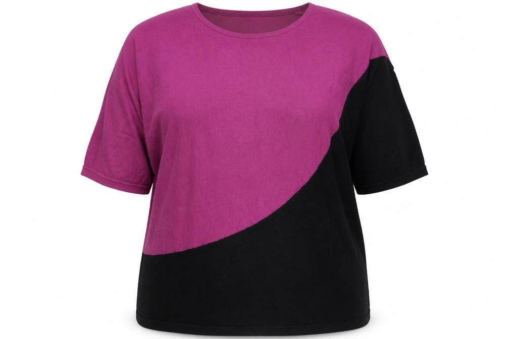Klass Womens Purple Round Neck  Viscose Pullover Jumper Size 2XL